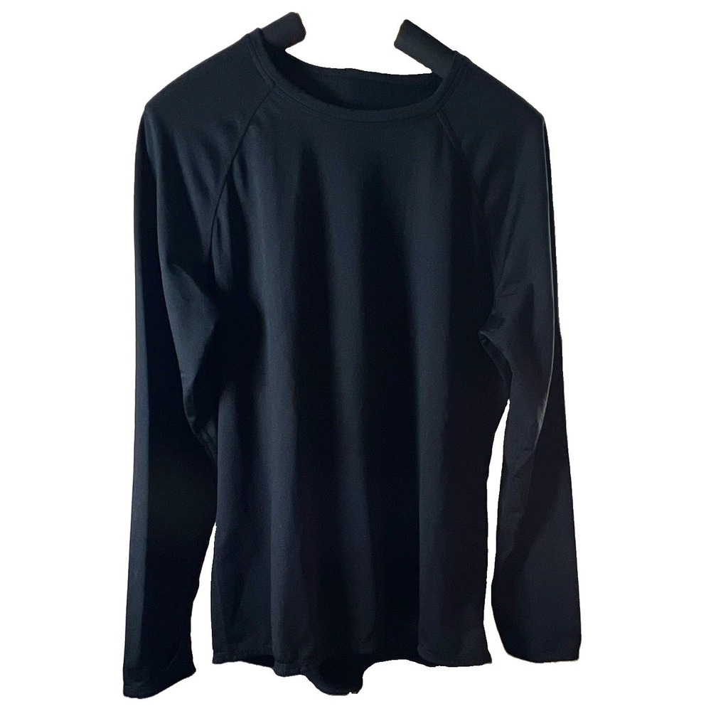 Climate right by cuddle duds Black Long Sleeve Stretch Athleticwear Tee xl
